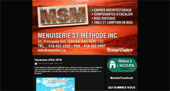 Desktop Screenshot of menuiseriesm.com
