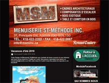 Tablet Screenshot of menuiseriesm.com